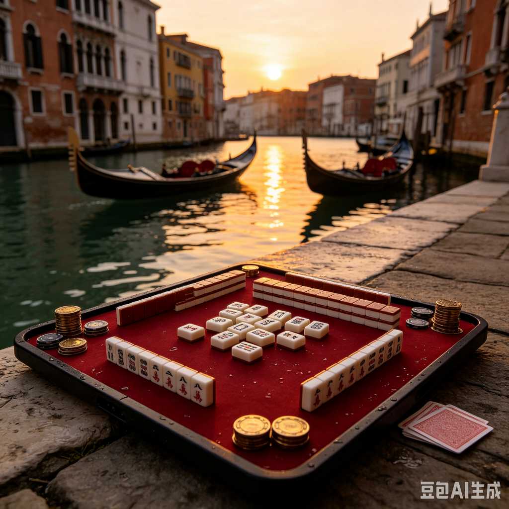 vintage style mahjong set