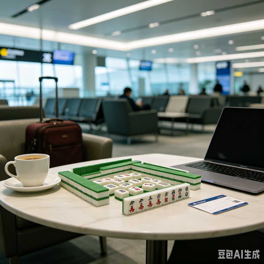 stylish text mahjong set